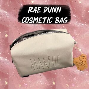 Rae Dunn Beige Cosmetic Bag